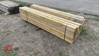 46 X 4''X 4'' WOODEN POSTS - 3