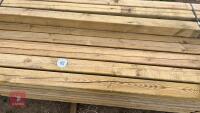 46 X 4''X 4'' WOODEN POSTS - 4