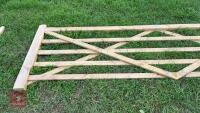 12' WOODEN FIELD GATE - 4