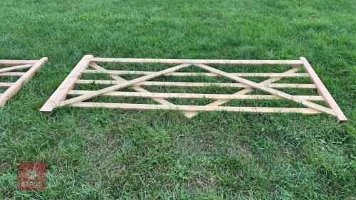 9' WOODEN FIELD GATE