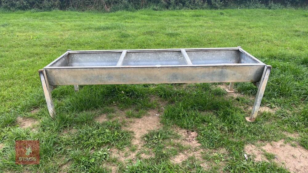 GALVANISED FREESTANDING CATTLE TROUGH