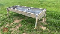 GALVANISED FREESTANDING CATTLE TROUGH - 4