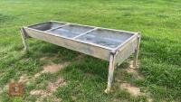 GALVANISED FREESTANDING CATTLE TROUGH - 5