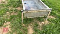 GALVANISED FREESTANDING CATTLE TROUGH - 6