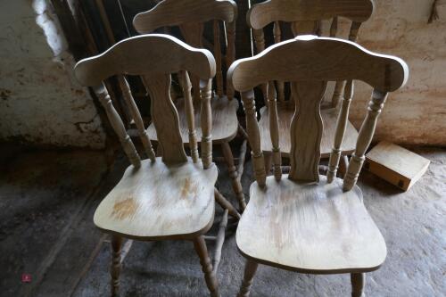 4 X DINING CHAIRS