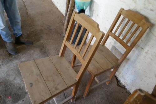 2 KITCHEN CHAIRS