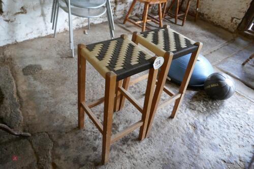 2 KITCHEN STOOLS