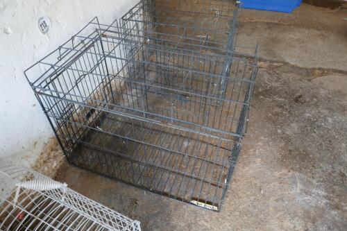 LARGE BLACK DOG CAGE