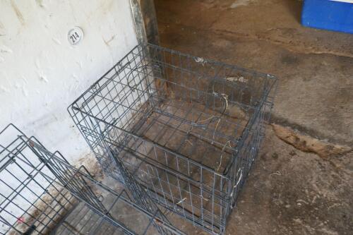 BLACK DOG/ PET CAGE