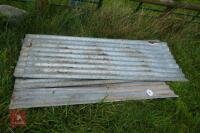 4 SHEETS OF GALVANISED TIN - 2