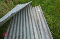 4 SHEETS OF GALVANISED TIN - 4