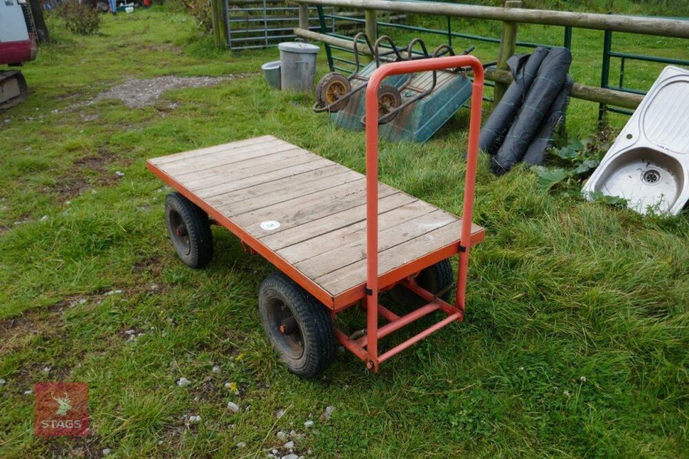 4 WHEEL FEED TROLLEY/CART