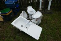 SINK, BASINS AND TOILET