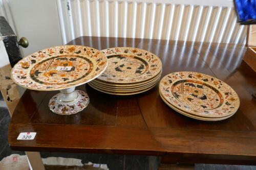 VINTAGE PLATES & CAKE STAND