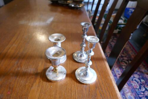 2 PAIRS OF MATCHING CANDLE STICKS