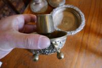 QTY PEWTER STYLE ORNAMENTS - 6