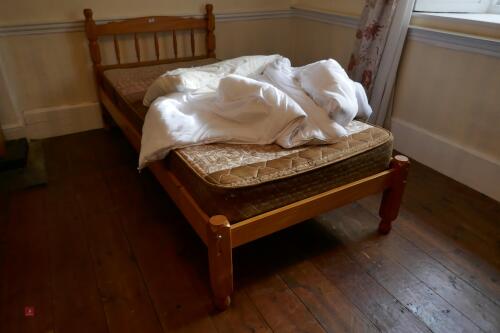 PINE FRAMED SINGLE BED