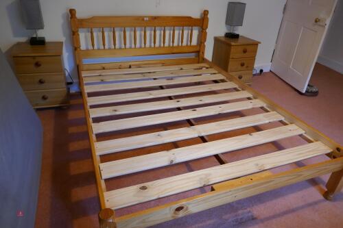 PINE DOUBLE BED FRAME