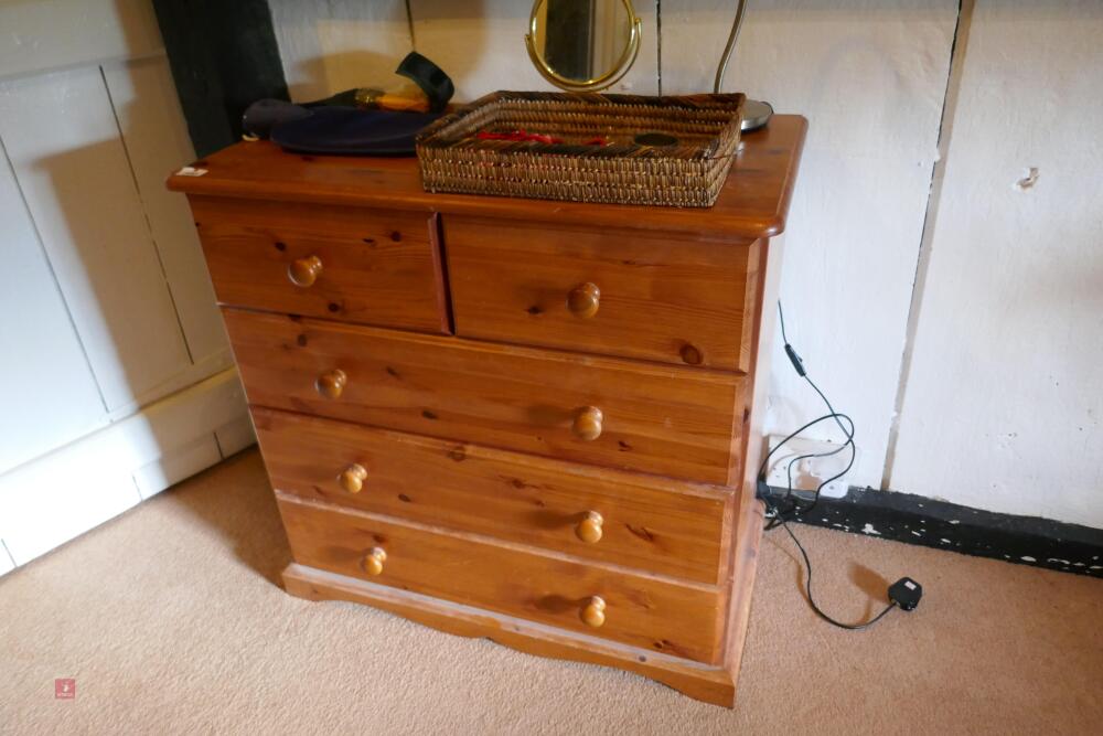 PINE CHEST OF DRAWERS