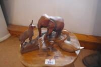 STOOL & FIGURINES - 4