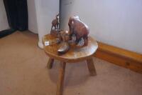 STOOL & FIGURINES - 6