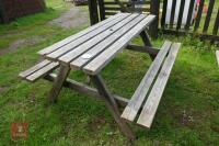 59'' X 21'' PICNIC TABLE