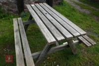 59'' X 21'' PICNIC TABLE - 4