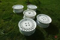 1980S SET OF 5 ALLOY WHEEL CENTRES - 2