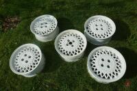 1980S SET OF 5 ALLOY WHEEL CENTRES - 4