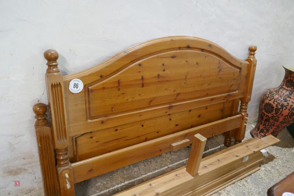 PINE DOUBLE BED FRAME