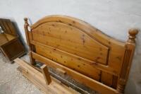 PINE DOUBLE BED FRAME - 2