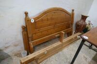 PINE DOUBLE BED FRAME - 3