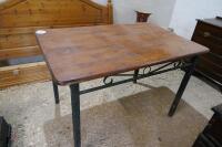 47'' X 20'' METAL FRAMED TABLE