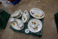 ROYAL WORCESTER SERVING DISHES + PLATES - 5