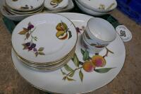 ROYAL WORCESTER SERVING DISHES + PLATES - 2