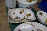 ROYAL WORCESTER SERVING DISHES + PLATES - 4