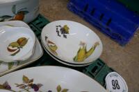 ROYAL WORCESTER SERVING DISHES + PLATES - 5