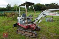 2007 TAKEUCHI TB016 1.6T MINI DIGGER - 16