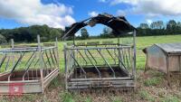 7' SQUARE GALVANISED CATTLE FEEDER