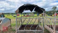 7' SQUARE GALVANISED CATTLE FEEDER - 4