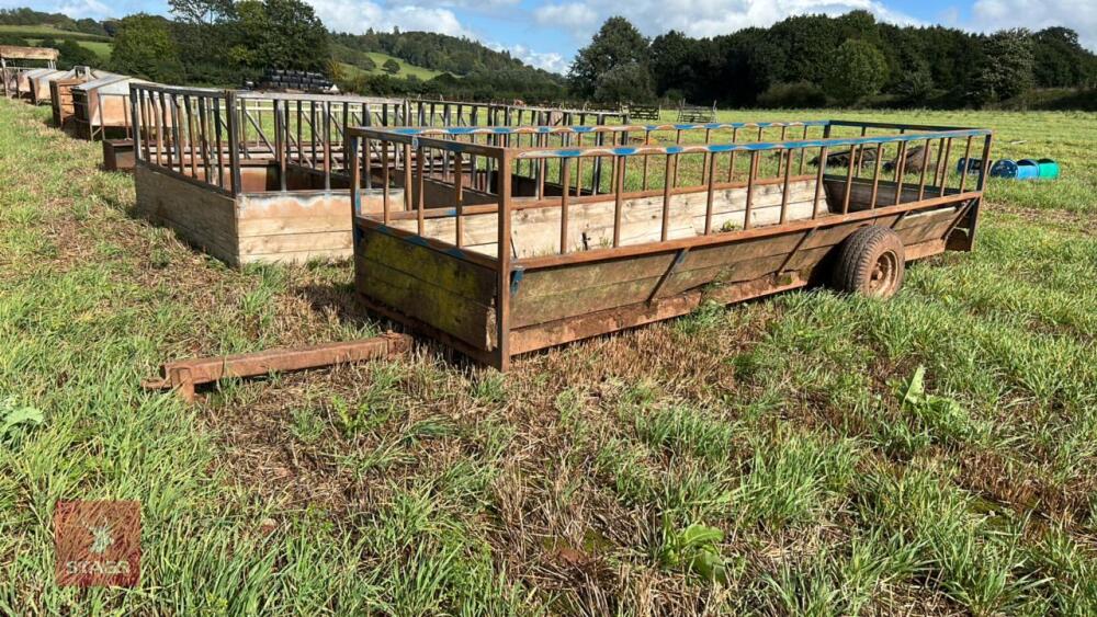 JOHN SHEPARD 18' CATTLE FEED TRAILER