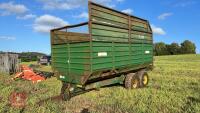 FRASER 10T TWIN AXLE SILAGE TRAILER