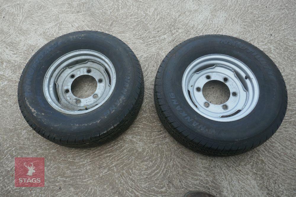 2 X 235/75 R15 WHEELS AND TYRES