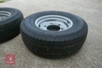 2 X 235/75 R15 WHEELS AND TYRES - 2