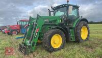 2019 JOHN DEERE 6145R 4WD TRACTOR