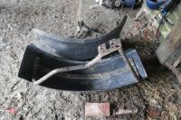 PAIR OF FRONT TRACTOR MUD GUARDS - 2