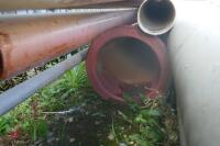 QTY OF PLASTIC DRAINAGE PIPE - 8