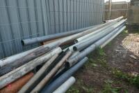 QTY OF PLASTIC DRAINAGE PIPE - 9