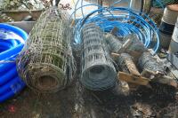 QTY OF BARBED & STOCK WIRE - 8