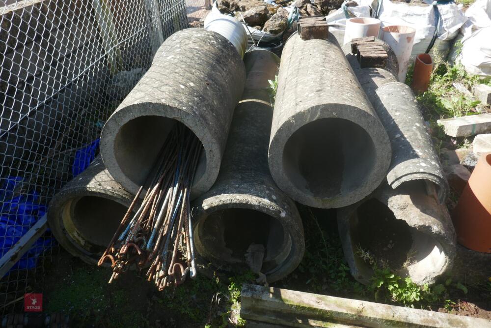 4 LARGE CONCRETE PIPES